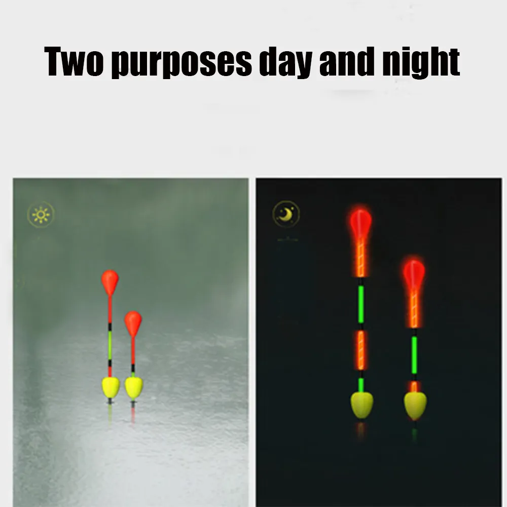 Eye Catching Electronic Fishing Floats With Nano Bobber, LED Light He  Double Hockey Sticks, And Long Tail From Emmagame1, $1.83