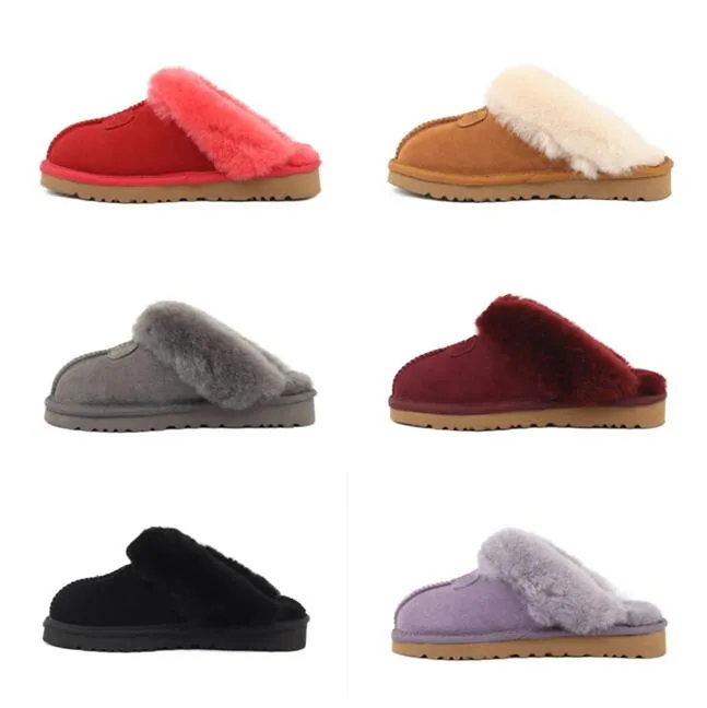 Hot sell classical AUS 5125 Warm slippers man women casual goat skin sheepskin keep warm snow slippers Lovers Beautiful Christmas birthday gifts top quality