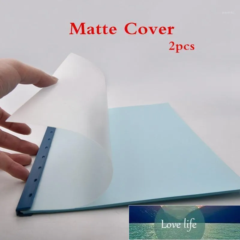 Notepads 2 stks A4 Plastic Matte Binding Film Doorschijnend PP Covers Office Supplies Product Brochure Document Data Cover1 Fabriek Prijs Expert Design Quality Nieuwste