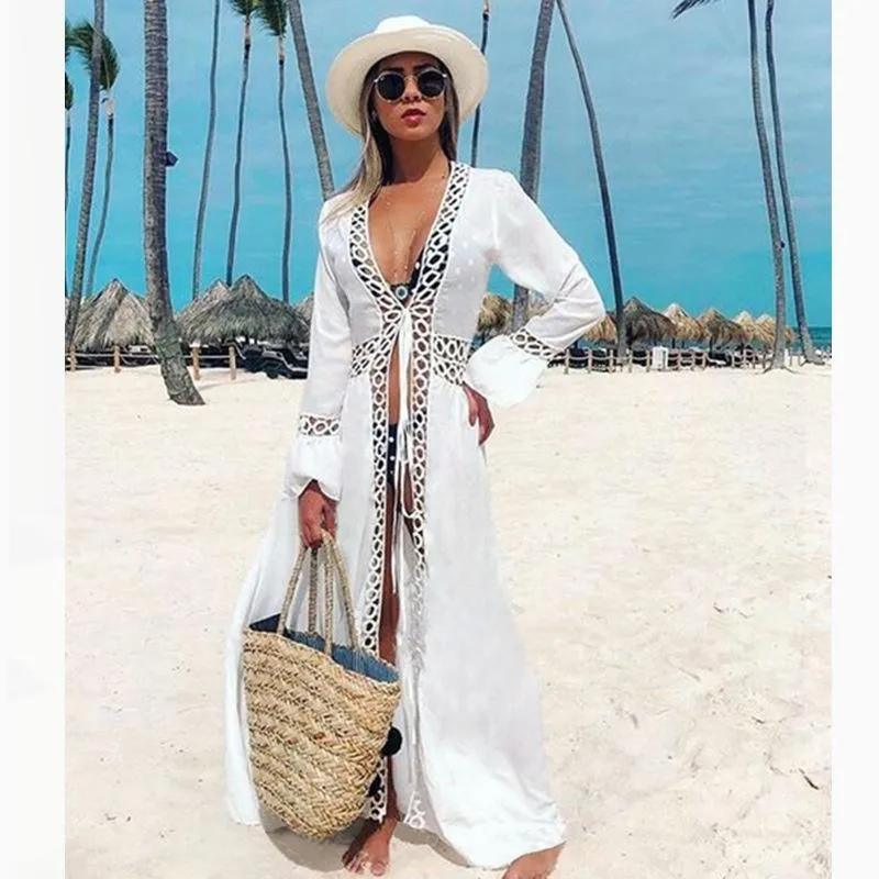 Womens Plus Size Swimsuit Cover Up Beach Dress, Floral Print