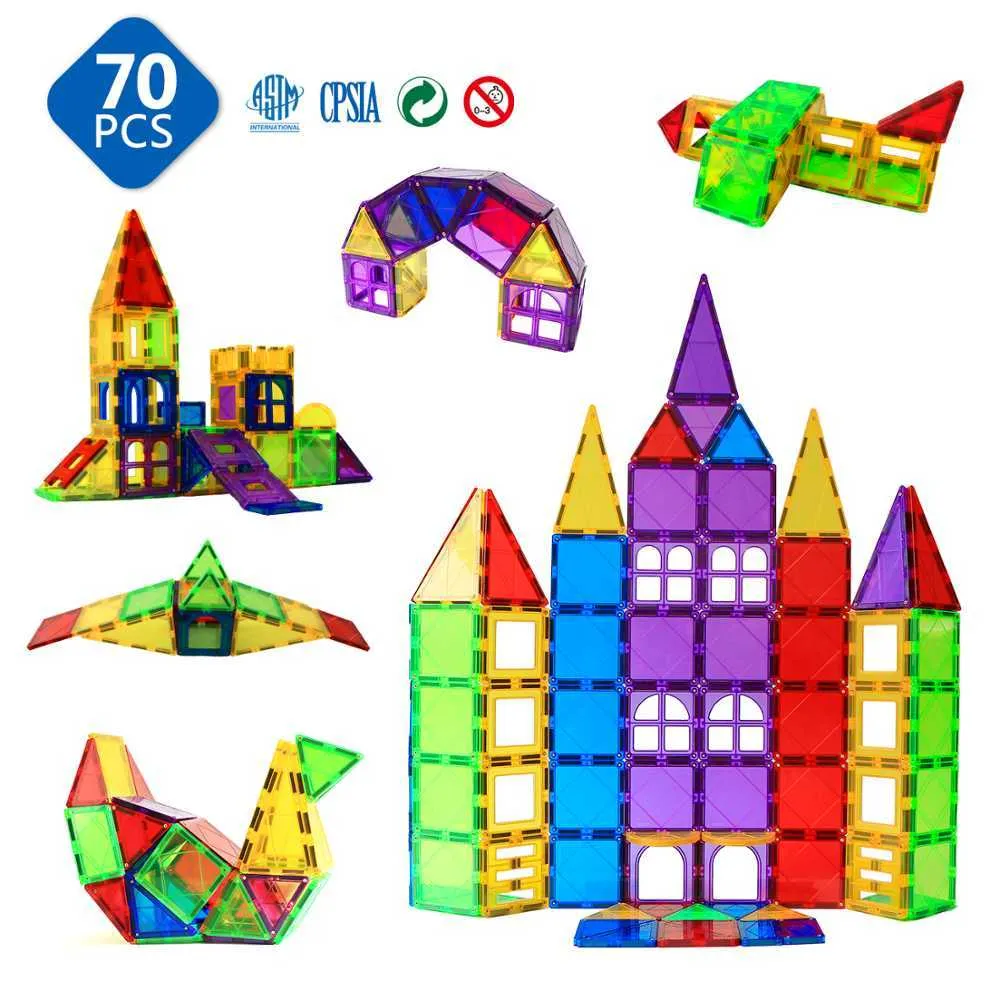 Blocs de Construction Magnetique Enfants Jouet 3D Jeux de