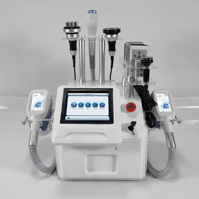 2021 Draagbare Cryolipolysis Vet bevriezen Afslanken Machine Vacuüm Adipose Reduction Cryotherapie Cryo Gewichtsverlies Apparatuur Lllt Lipo Laser Thuisgebruik