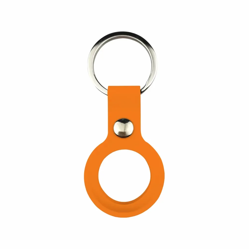 Étuis de protection souples en silicone TPU pour étiquettes Air Tag Airtag Anti-perdu Device Finder Keychain Tracker Protect Cover avec boucle résistant aux rayures