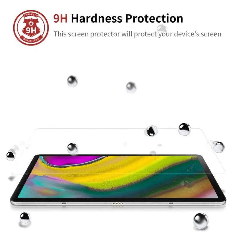 Pellicola protettiva in vetro temperato per 2019 Samsung Galaxy Tab S5e 10.5 SM-720 SM-T725 Proteggi schermo Protezione in vetro