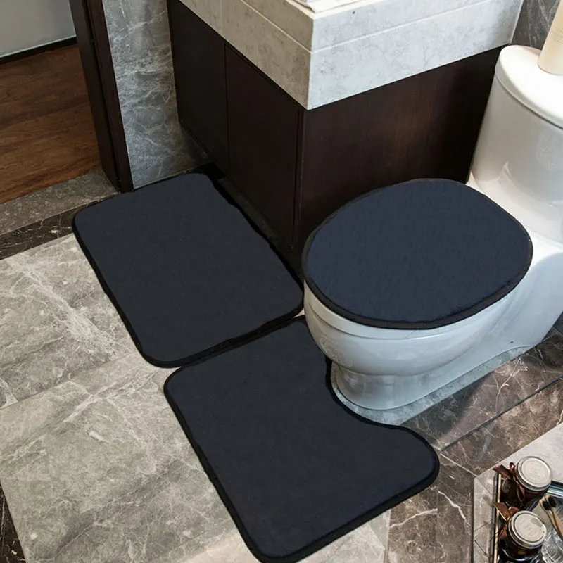 Copriwater stampato alla moda Personalità Classic Home Tappetino da bagno antiscivolo Accessori da bagno di alta qualità 3pcs225R