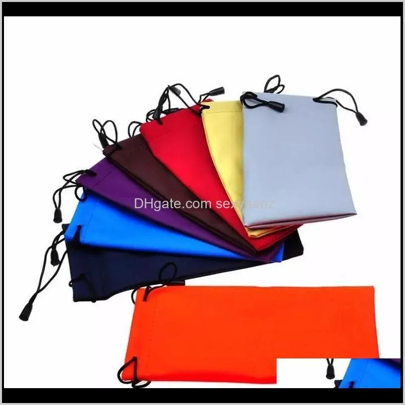 colorful sunglasses pouch microfiber dust waterproof sunglass bag portable drawstring eyeglasses cases cellphone watches jewelry carry