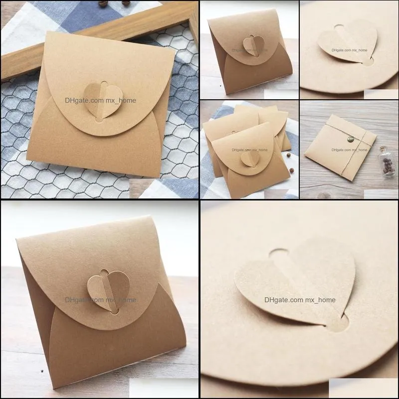 Wholesale-Free shipping 50pcs 13x13cm Disc CD Sleeve 250gsm Kraft CD DVD Paper Bag Cover CD Packaging Envelopes Pack wedding party