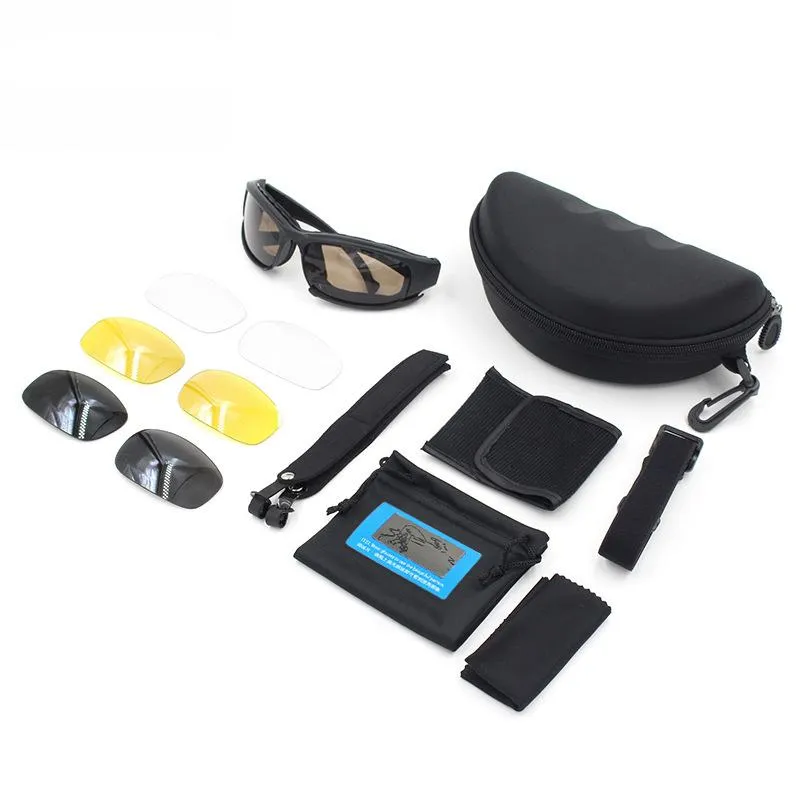 Spiegel Polarisierte Anzug X7 Goggles Taktische Sonnenbrille Shooting Night Vision