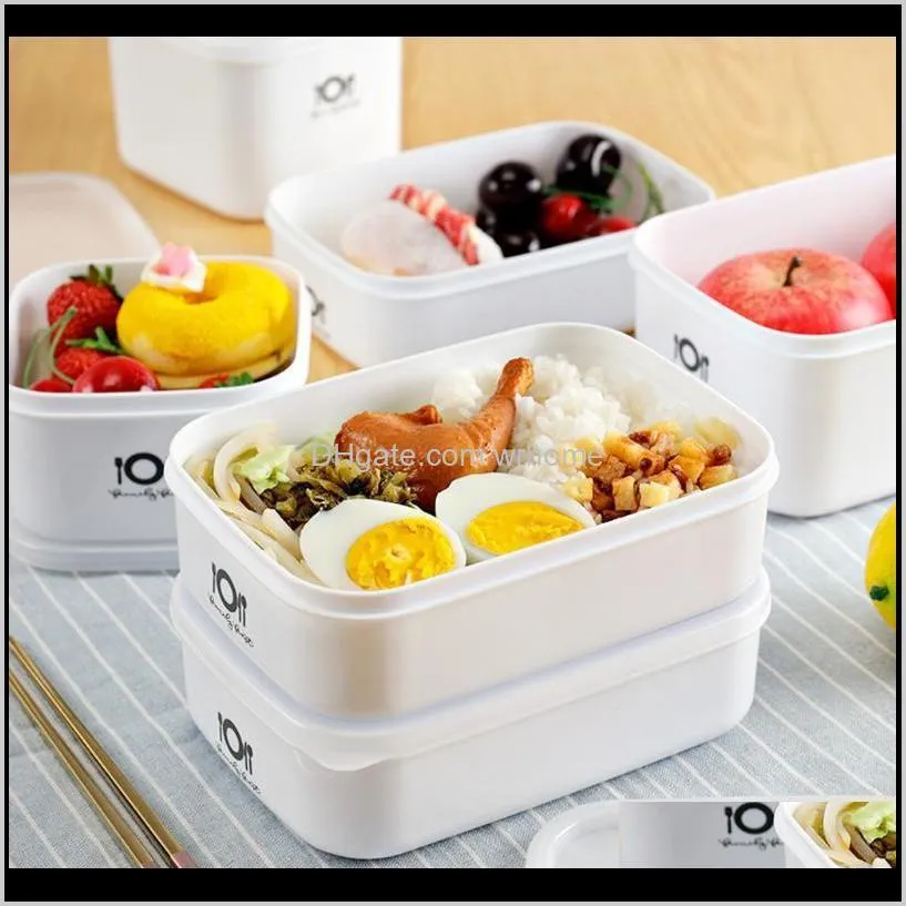 Housekeeping Organization Home Gardentop Selling Microwave Bento Lunch Box Picnic Fruit Container Storage For Kids Adult Support Wholesale A