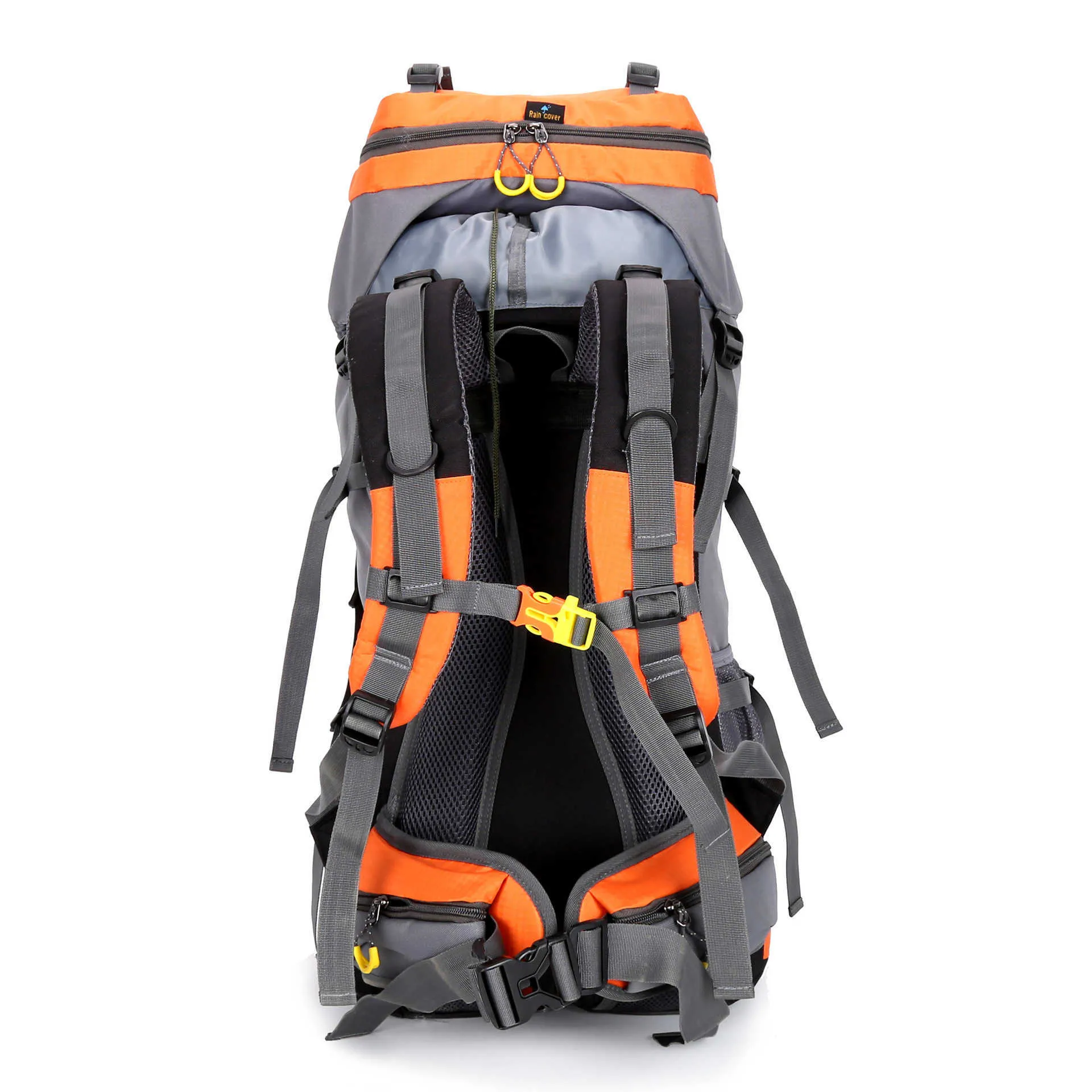 BOWTAC 60L Waterproof Hiking Backpack - Lightweight Nylon Softback, Night  Reflective Design, Rain Cover, Unisex Outdoor Camping Bag, 70 x 27-32 x 20  ...