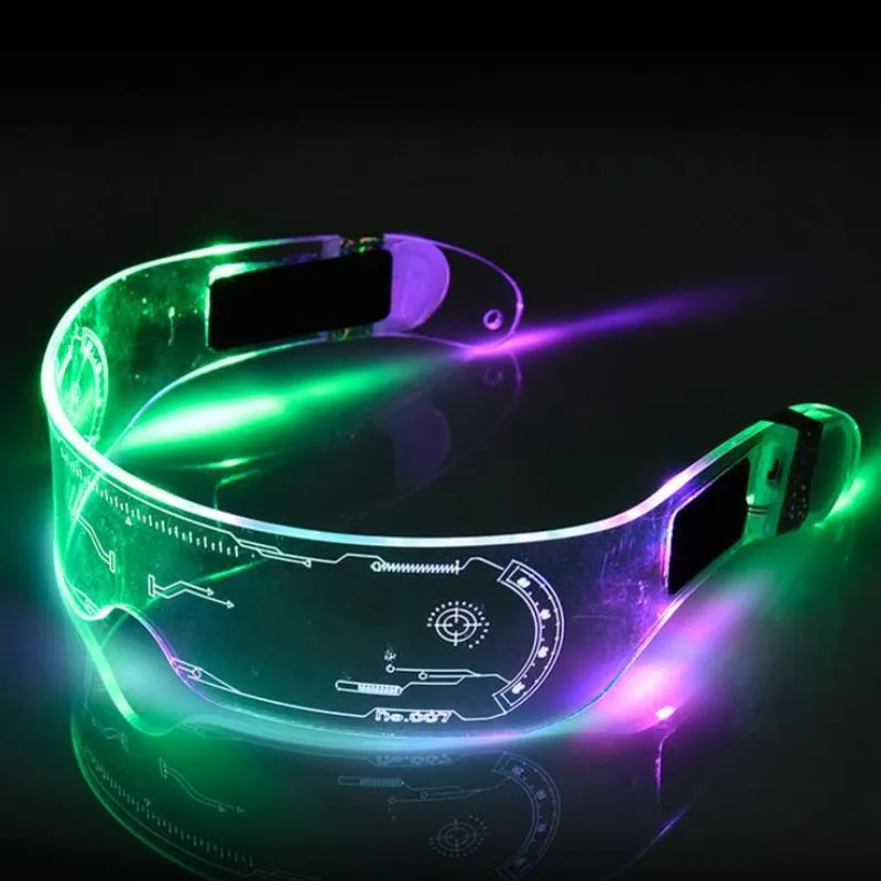 Gafas LED, gafas de rave iluminadas, gafas LED para fiesta, luces de rave,  gafas de batería LED