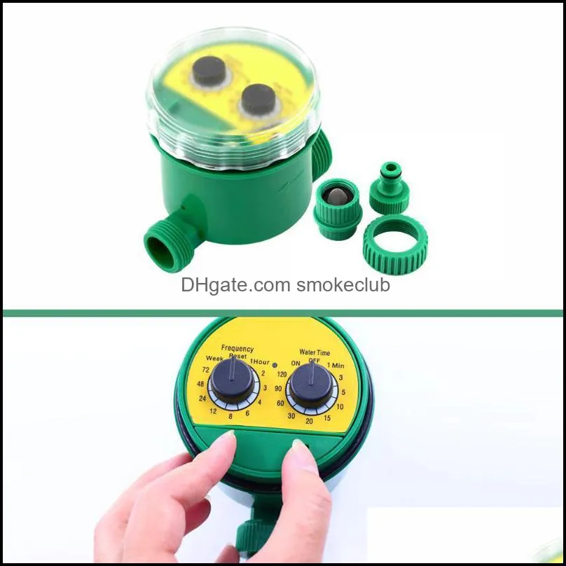 Watering Equipments Automatic Timer Irrigation Controller Knob Type Battery Operated Garden Water Sprinkler Programmer