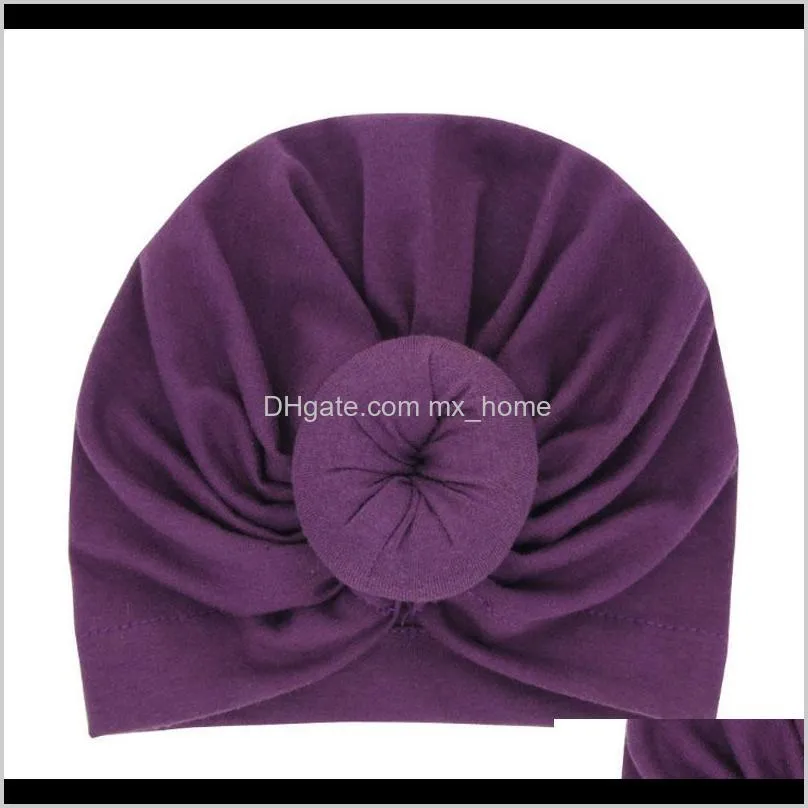 wholesale new fashion baby turban headbands soft ball bohemia hair accessories children kids hats shipping