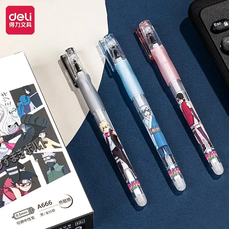 Wholesale Gel Pens Deli Cute Japanese Stationery Naruto Erasable