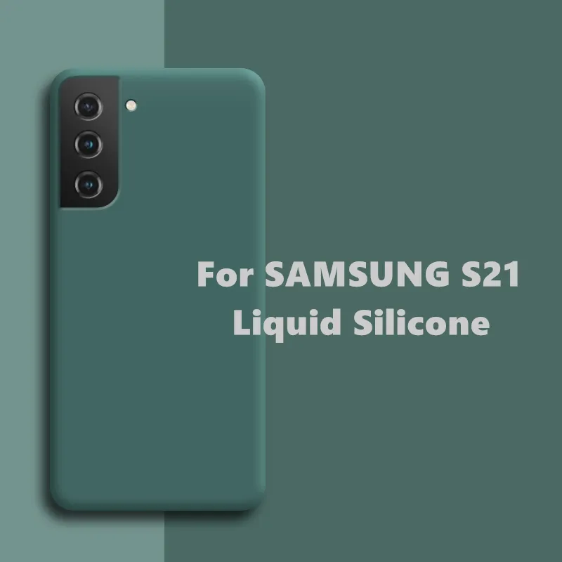 Gevallen voor Samsung Galaxy S21 A12 A32 S20 FE M51 M31S Vloeibare Siliconen Telefoon Case voor Samsung Note 20 Ultra A51 A71 A81 A91 Achterkant