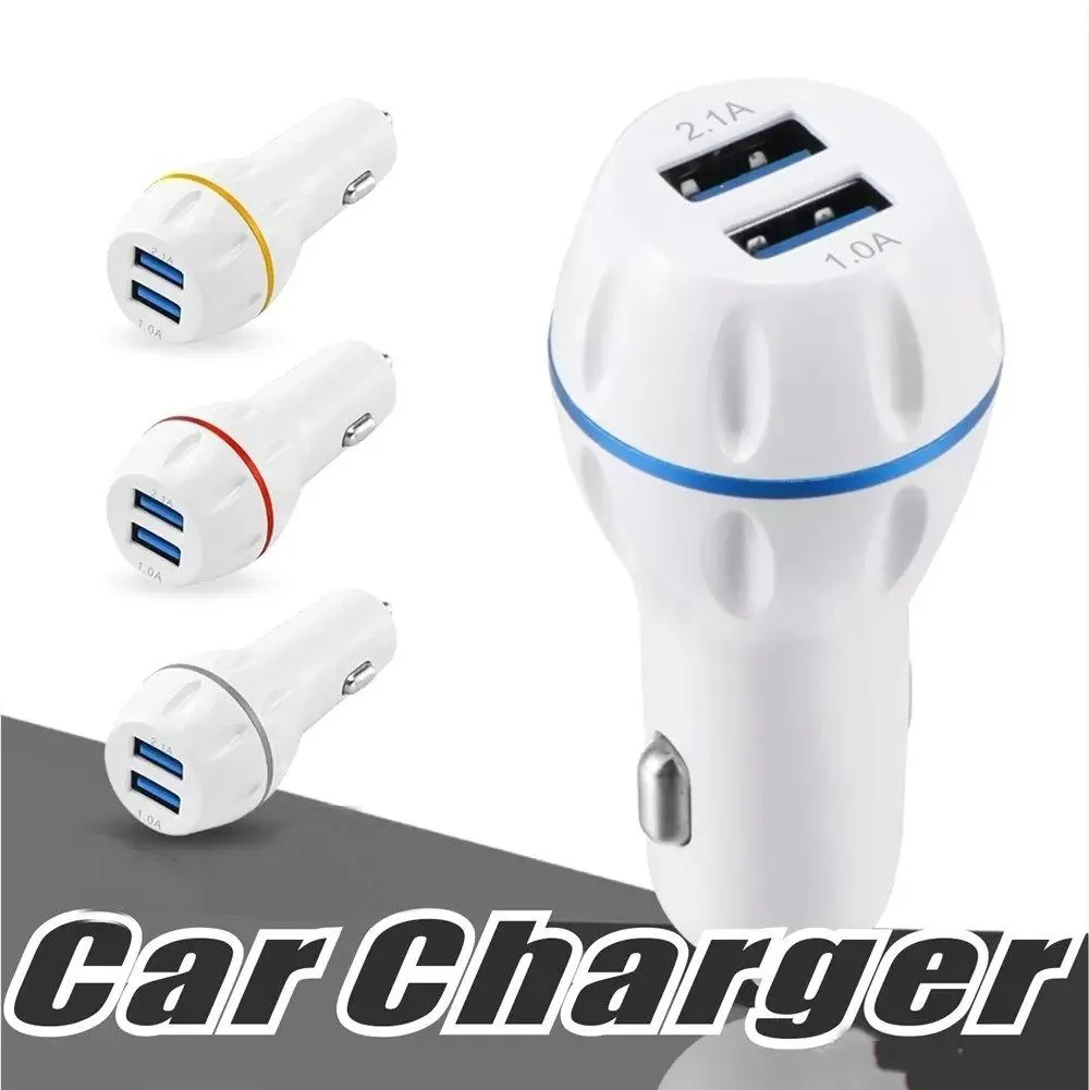 Universal Car Charger 3.1A Dual USB Port Chargers Portable Travel adapter For iphone 7 8 X Samsung S8 S9 Smartphone