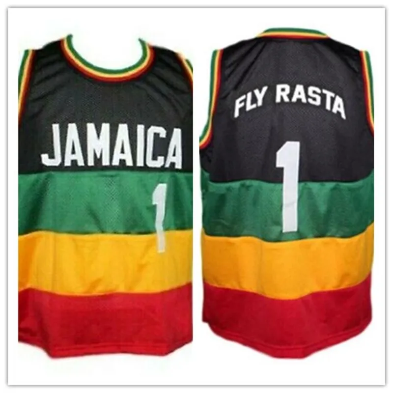 Team Jamaica Fly Rasta Retro Basketball Jerseys ... From ...