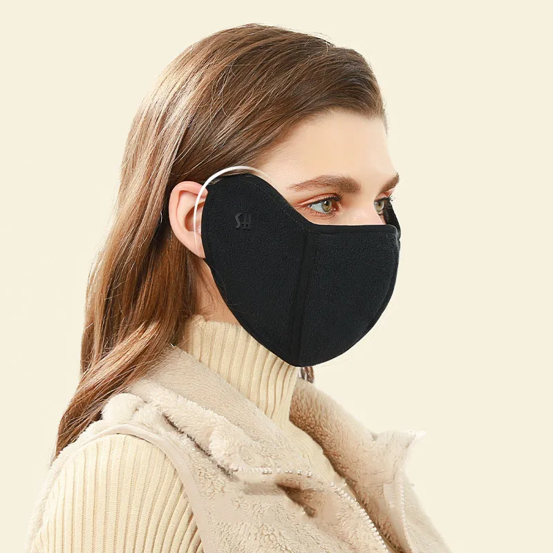 Clássico Designer Face Máscara Inverno Máscara Quente Mulheres Face-Lifting FaceMask Windproof Plus Máscaras de Equitação de Veludo