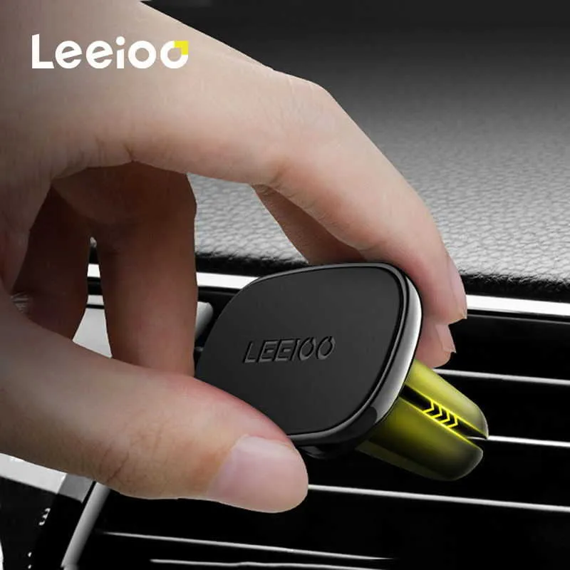 車のLeeioo Universal Mount Phoneホルダー磁気車の空気通気料金のabs iPhone Samsung GPSブラケットのスタンドホルダー