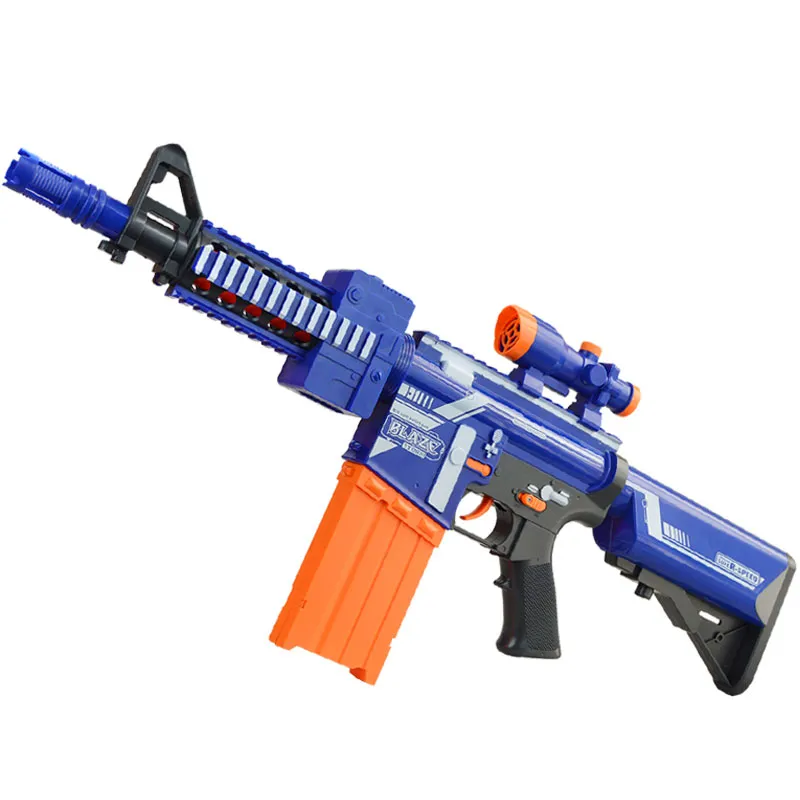 Pistola giocattolo per bambini in plastica Burst elettrico Soft Bullet Suit per Dart Blaster Rifle Regalo di compleanno per bambini Giochi all'aperto