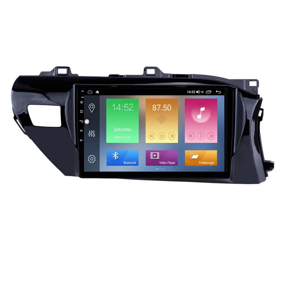 car dvd Head unit Radio Player for Toyota Hilux 2016-2018 RHD Steering Wheel Control HD Touchscreen 10.1 inch Android GPS Navi