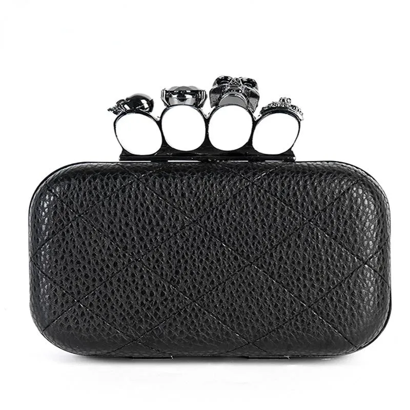 Kvällspåsar designers knucklebox handväskor finger väska koppling handväska kvinnliga kopplingar damer axel små/stora