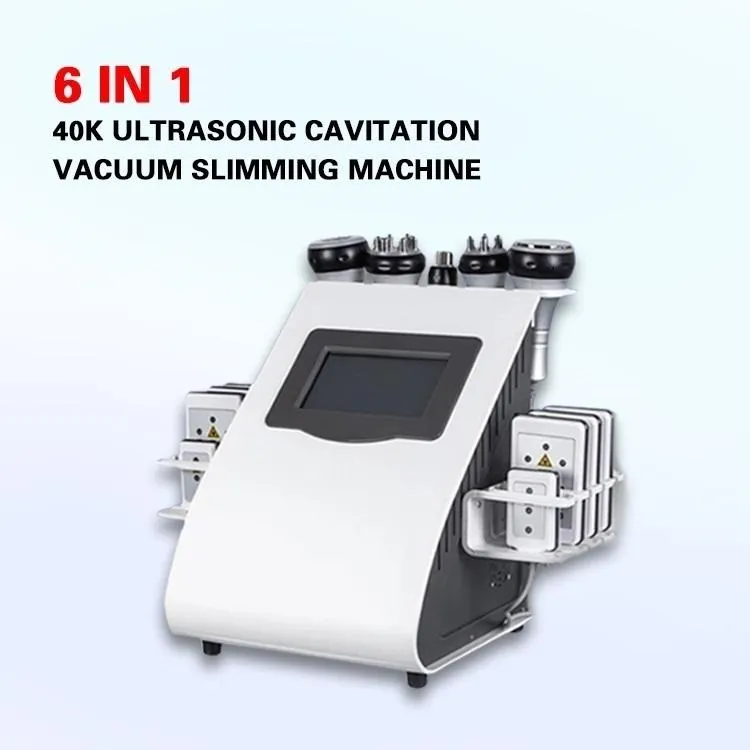 2021 6 en 1 LIPO Poids laser Poids de l'équipement Minceur Minceur Machine avec cavitation RF sur Salon