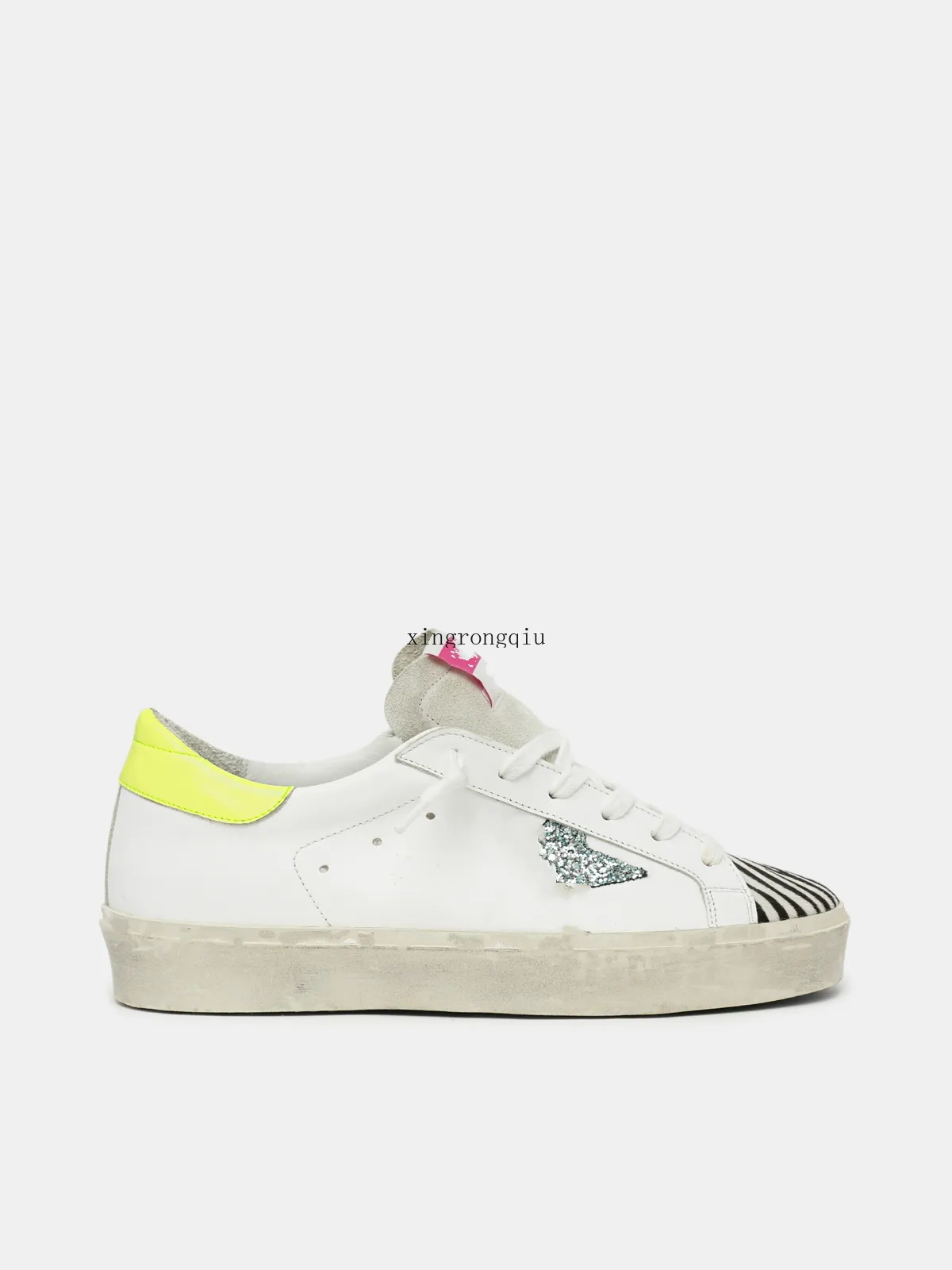 通販お値下 イタリアこんにちはスタースニーカー厚いボトムシューズスーパースタークラシックホワイトドルオールドダーティデザイナーファッション男女性カジュアルシューズブルーキラキラ アウトレット激安 Kyoderdesign Com