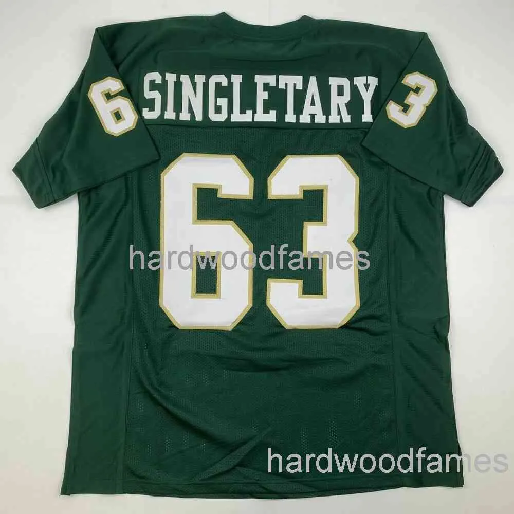 Aangepaste Mike Singletary Baylor Green College Stitched Football Jersey Voeg elk naamnummer toe