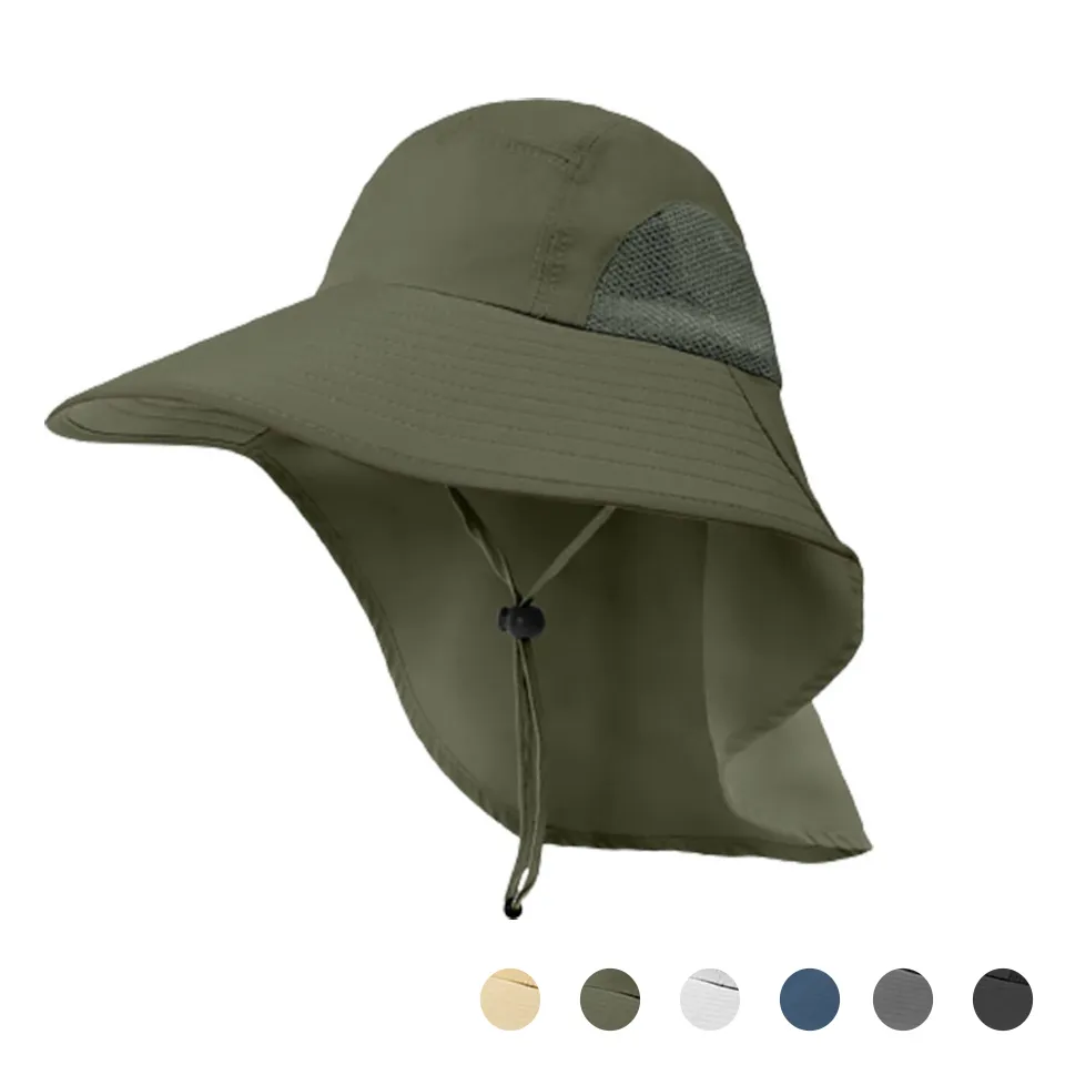 Fishing Cap Sunshade Face Protector Anti Mosquito Insect Wiatroodporne Oddychające Sporty Sportowe Camping Piesze Wycieczki Polowanie Tactical Hat