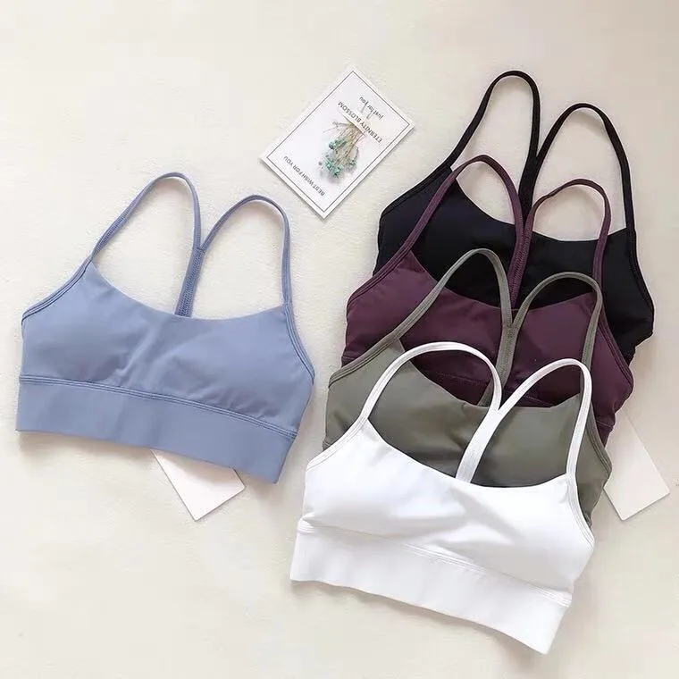 19110 fashion Y bra for women with shock proof top support classic double shoulder Yoga fashion bra gym sport yogaworld