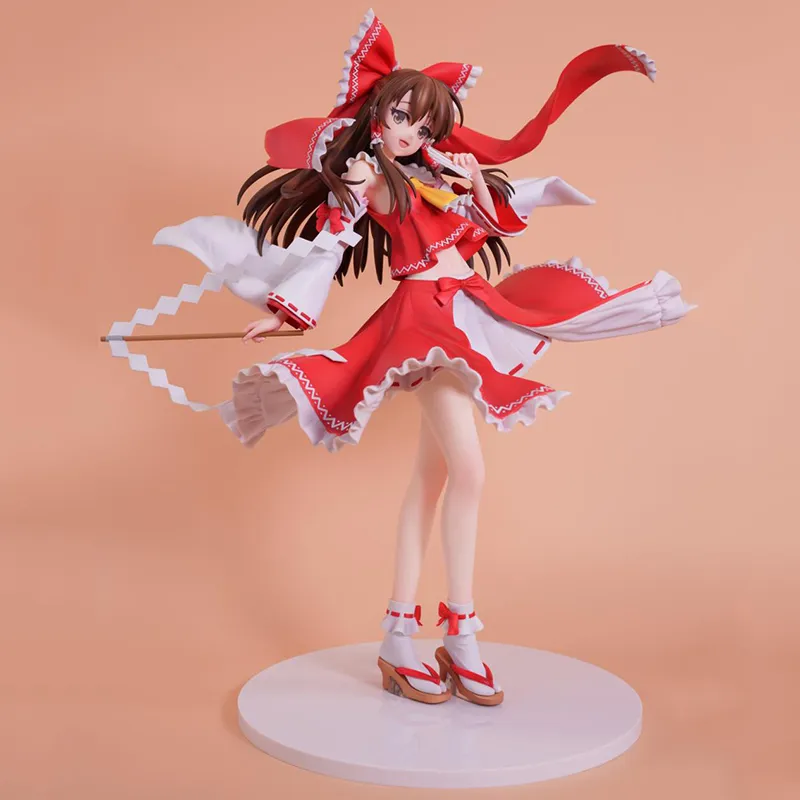 Anime Vrijmaken B-stijl Hakurei Reimu TouHou Project PVC Actiefiguren speelgoed Anime figuur Collectie Model Speelgoed Pop Gift X0503