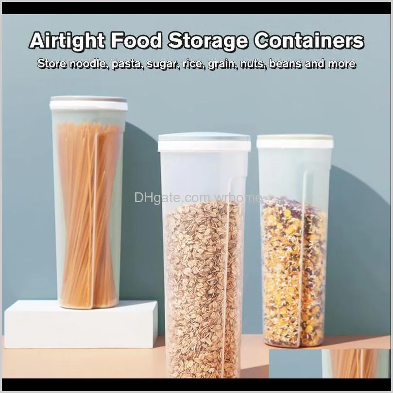 spaghetti pasta container noodle airtight storage with adjustable lid pantry organization for noodles beans grain bottles & jars