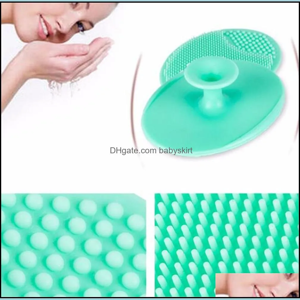 Silicone Facial Cleansing brush Washing Pad Exfoliating Blackhead Face Cleansing Brush Tool Soft Deep Cleaning Face Brush
