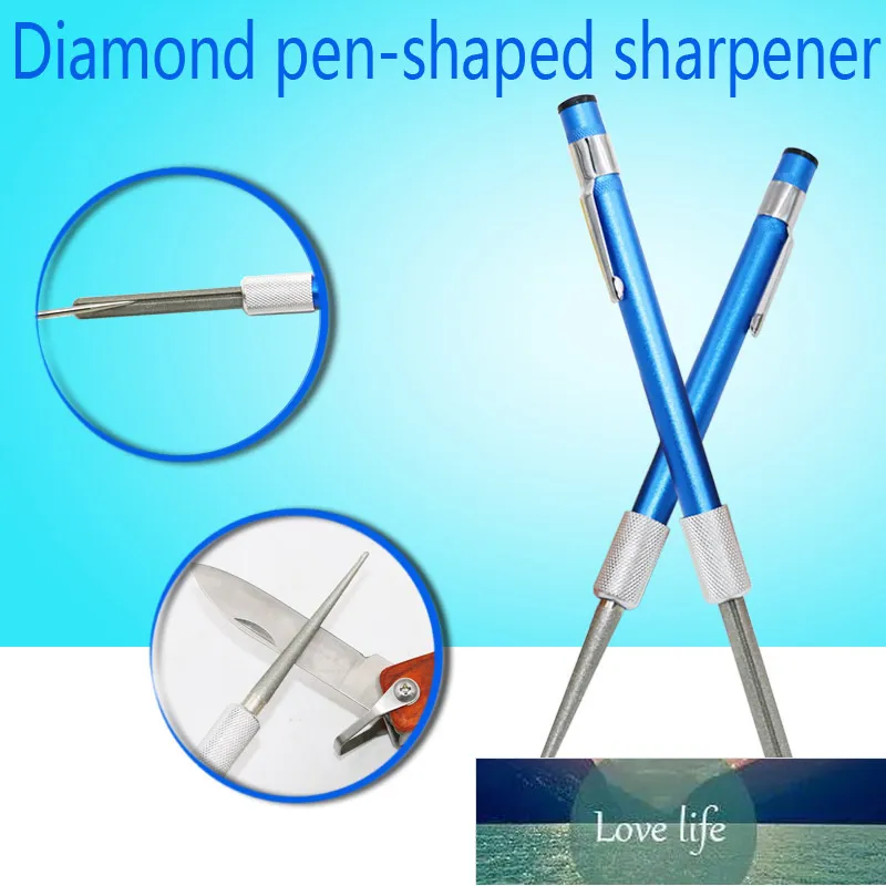 1pcs 다이아몬드 샤프닝 펜 작은 다기능 및 편리한 나이프 숫돌 숫돌 야외 연필 돌 연삭 장치 공장 가격 전문가 디자인