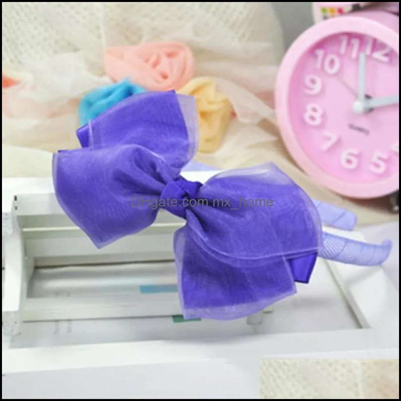 1pc Korean Girls Baby Headband Simple Bow Princess Hairpin Style Accessories Hair Claw Clips Headwear