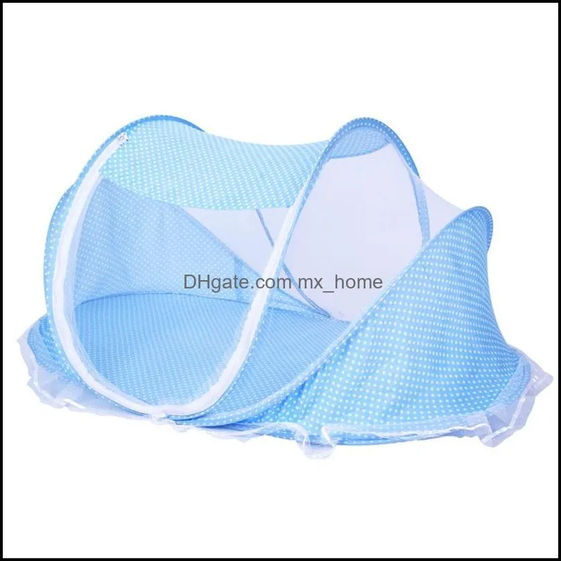 0-3 Years Crib Baby Bedding Mosquito Net Portable Foldable Baby Bed Crib Mosquito Netting Cotton Sleep Travel Bed Set