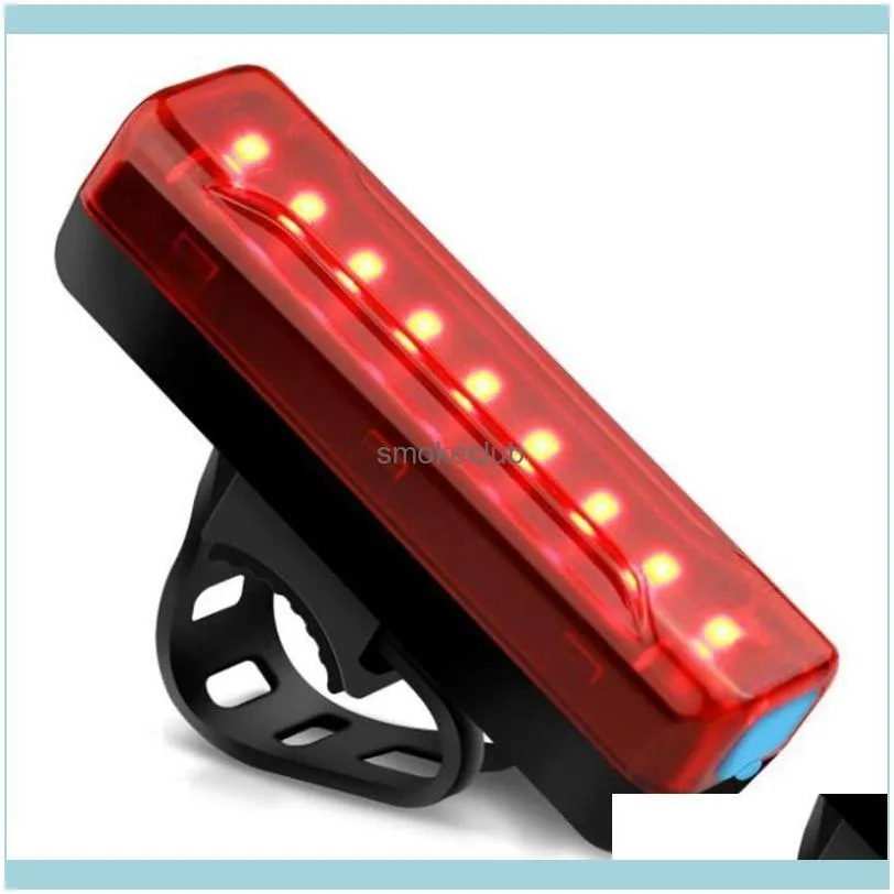 Bike Lights Tail Light,USB Rechargeable Bicycle Light 9 Leds High Brightness,IPX5 Waterproof Rear With 5 Modes