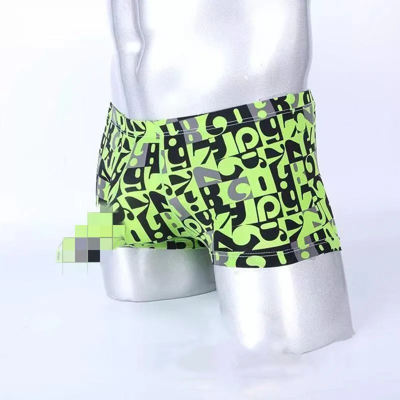 Underpants Men's Elephant Trunk Fashionable Printed Flat Bottoms, All Season Sexy Cotton Waist, Comfortable And Breathable Boy's Underwear