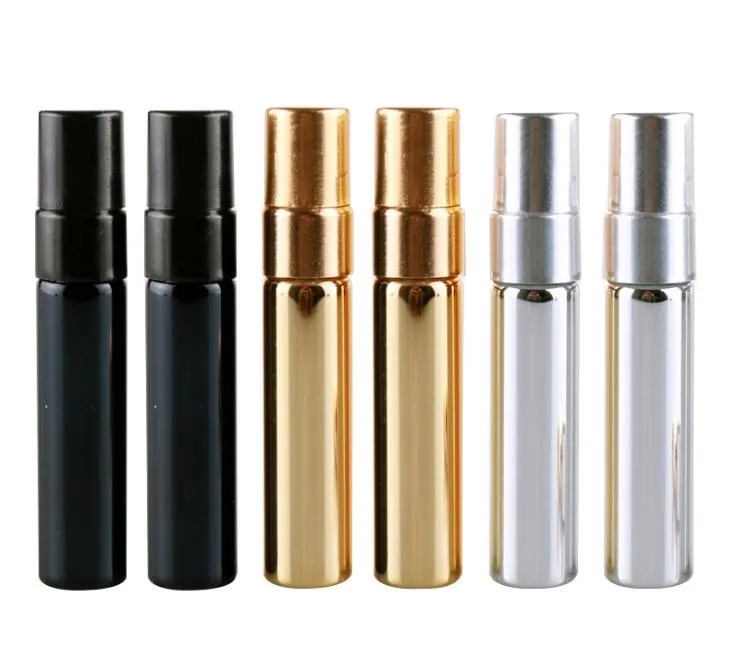 Flacon pulvérisateur de Parfum UV de voyage de 5ML, récipients cosmétiques vides portables avec Spray en aluminium, vente en gros, 2021