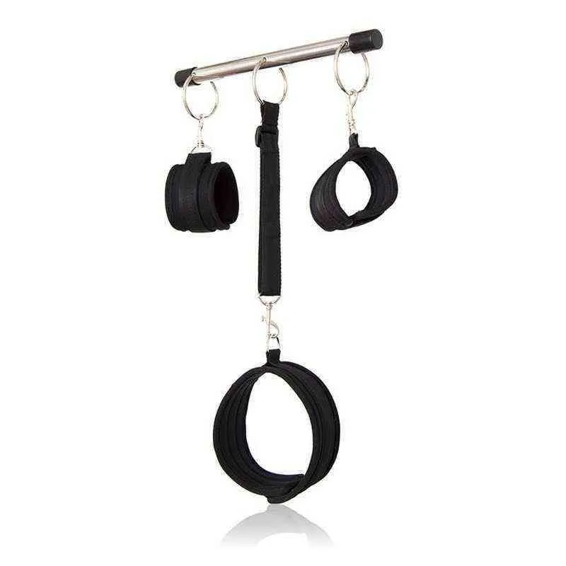 Nxy Bondage Sex Toys For Couples Bdsm Set Leather Handcuffs Spreader Bar  With Steel Pipe Hand Legs Hoods Slave Fetish Adult Sm 1211 From  Sextoyscouples, $26.9