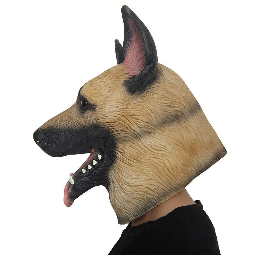 CreepyParty Boston Terrier Mask Dog Head Animal Latex Full Head Realistic Masks Fancy Dress For Halloween Carnival Costume Party