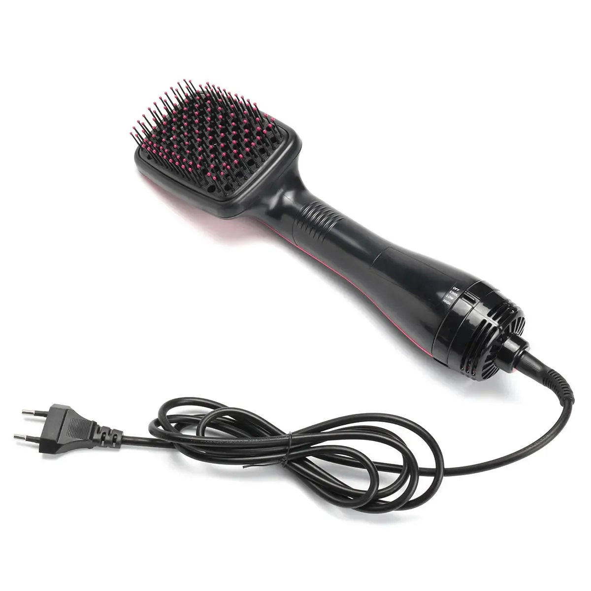 2 en 1 1000W Lissage Sèche-Cheveux Brosse À Palettes Cheveux Styler Peigne Salon De Beauté - Prise AU