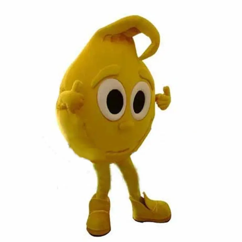 Stage Performance Yellow Lemon Mascot Costume Halloween Christmas Fancy Party Cartoon Character Outfit Suit Adult Women Men Dress Carnival Unisex Adults