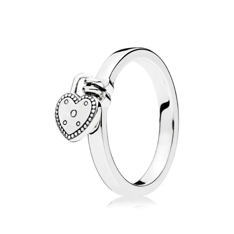 Pierścienie klastrowe Wysokiej jakości 925 Srebrny różowy złoto miłosny węzeł urok bajkowy, lekki pierścień w kształcie serca w kształcie serca oryginalna biżuteria dla 271c