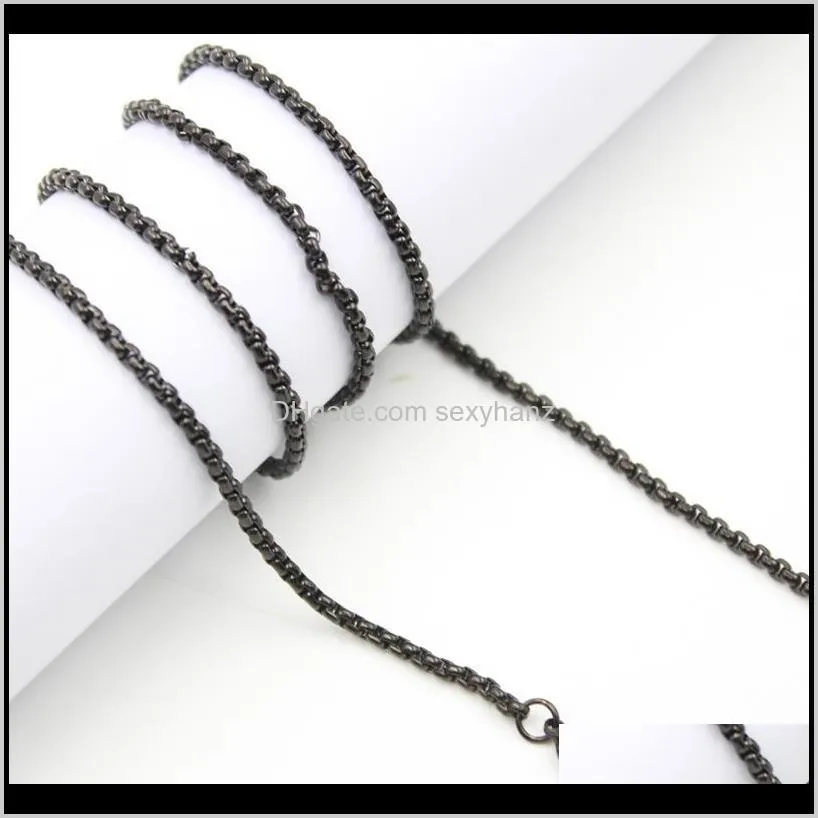 Wholesale chains! 18``,20``,24``,28``,32`` square rolo chain Stainless steel floating locket chains 2.6mm width necklace chain