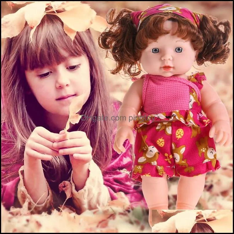 Aessories Toys Gifts30Cm Reborn Doll Doux Vinyle Sile Lifelike Born Baby Dolls Parlant Jouet Pour Enfants Anniversaire Cadeau De Noël Drop Deliv
