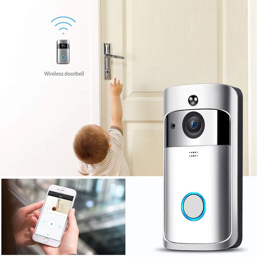 Smart Wireless Video Doorbell Camera with PIR Motion Sensor