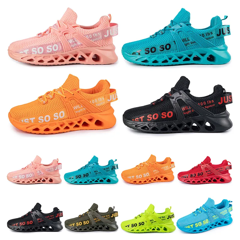 Running Shoes Mens Womens Stor storlek 36-48 EUR Fashion Andas Bekväm svart Vit Grön Röd Rosa Bule Orange Nitton