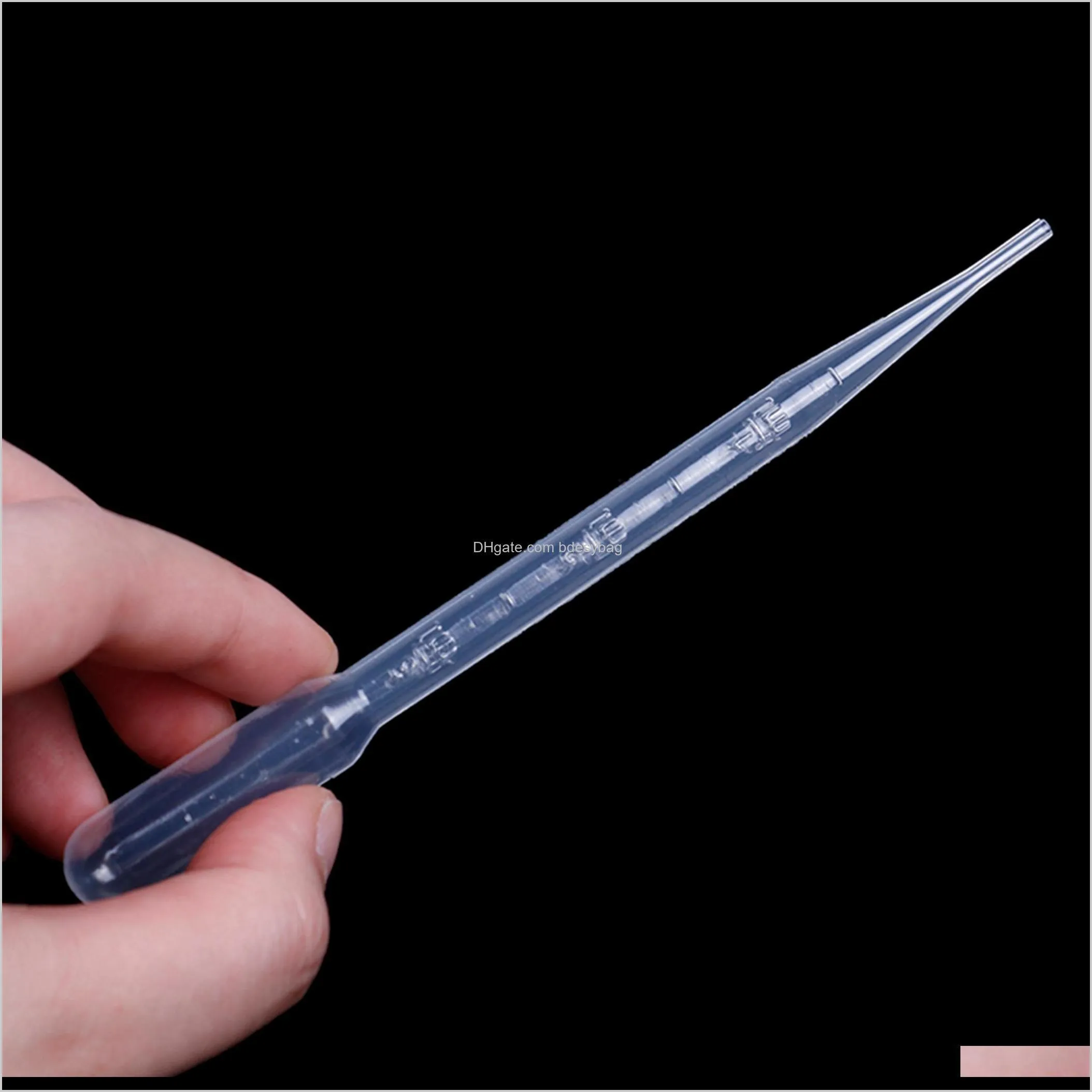 kinds pasteur pipette disposable dropper plastic transfer graduated for diy  oils lab experiment supplies polyethylene